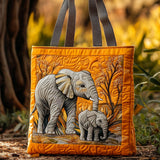 Calm Elephant Dream WN0910006CL Quilted Tote Bag