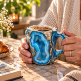 Crystal-Infused Mineral Coffee Mugs