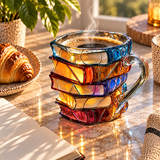 Unique Handmade 3D Happiness Mug for Reading Enthusiasts
