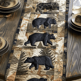 Black Bear Quilted Table Runner NCU0VT140