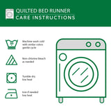 Peaceful Turtle Cove Quilted Bed Runner