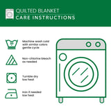 Acoustic Canvas Quilted Blanket