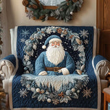 Blue Santa Night Quilted Sofa Cover