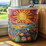 Bright Meadow Quilted Laundry Basket NCU0QN025