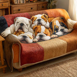 Bulldog Nap Haven Quilted Sofa Cover