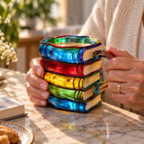 Artisan Colorful Book-Themed Mug