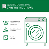 Golden Horizon Quilted Duffle Bag