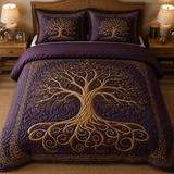Mystic Tree of Life 3-Piece Quilted Bedding Set