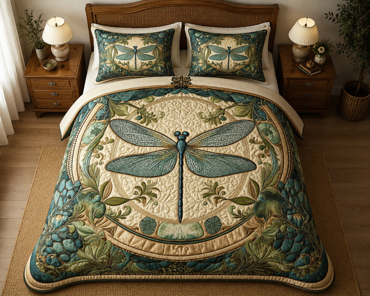 Vintage Charm 3-Piece Quilted Bedding Set