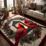 Christmas Cardinal Magic Area Rug NCU0DV8791