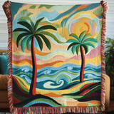 Coastal Haven Woven Sofa Blanket