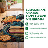 Misty Mountain Totem Custom Shape Area Rug NCU0PT11595