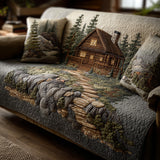 Deep Forest Spirit Quilted Sofa Cover