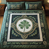 Lucky Clover Haven 3-Piece Quilted Bedding Set
