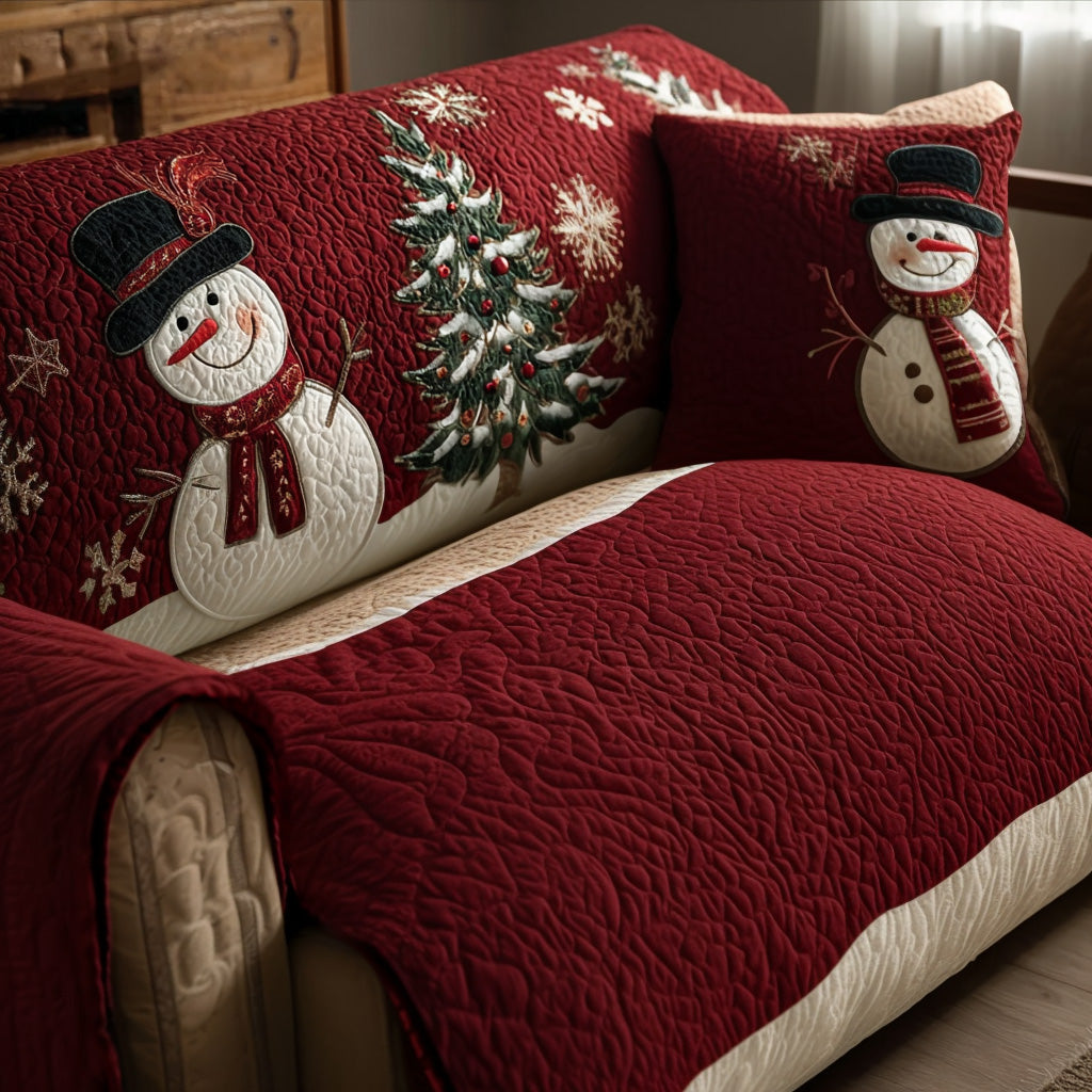 Festive Nights Quilted Sofa Cover
