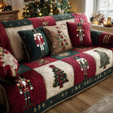 Festive Sentinel Quilted Sofa Cover