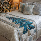 Frosted Pine Quilted Bed Runner