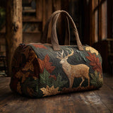 Golden Antlers Quilted Duffle Bag