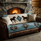 Horse Sky Quilted Sofa Cover
