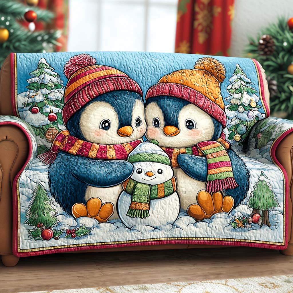 Christmas Quilted Sofa Cover