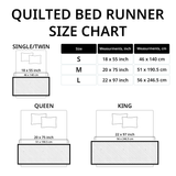 Festive Ornaments Quilted Bed Runner