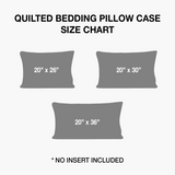 Golden Poinsettia Quilted Bedding Pillow Case NCU0VL2933