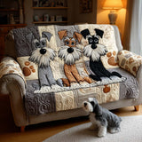 Schnauzer Spirit Quilted Sofa Cover