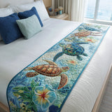 Shoreline Strider Quilted Bed Runner