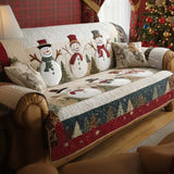 Snowy Friends Quilted Sofa Cover