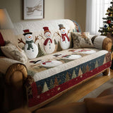 Xmas Quilted Sofa Cover
