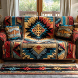 Southwestern Starburst Quilted Sofa Cover