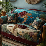 Turtle Harmony Quilted Sofa Cover