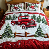 Christmas 3-Piece Quilted Bedding Set