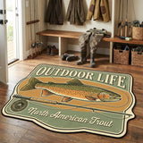 Vintage Trout Custom Shape Area Rug NCU0TV1857