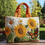Sunflower Light XR2109017CL Quilted Tote Bag