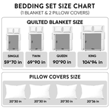 Mystic Tree of Life 3-Piece Quilted Bedding Set