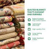 Abstract Horse Quilted Blanket