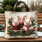 Frost Gift Pig WN2910026CL Quilted Tote Bag