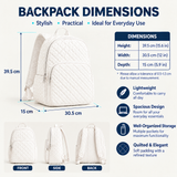 Pink Flamingo Quilted Backpack